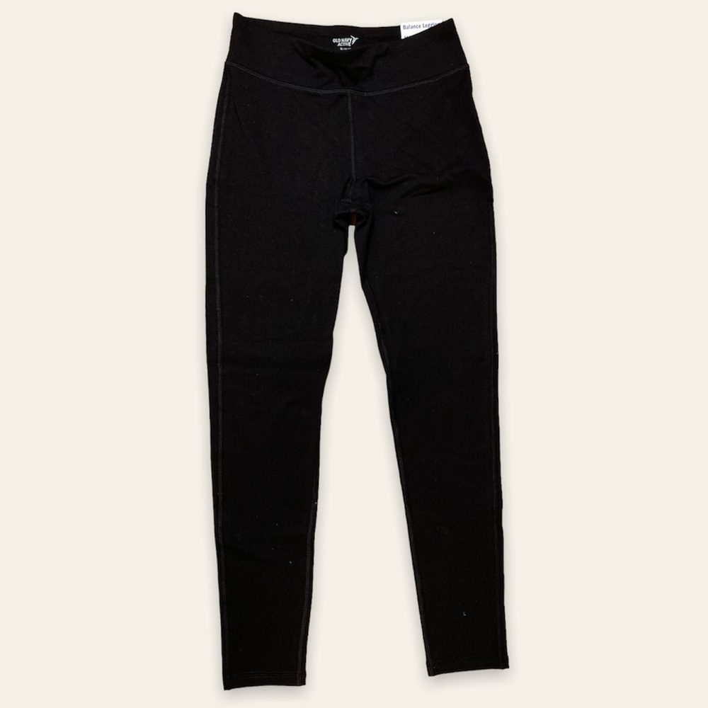 NWT Old Navy Black Mid-Rise Yoga Leggings